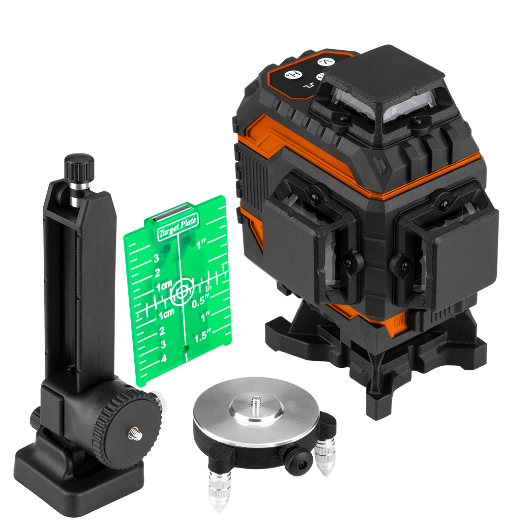 Laser 3D NEO TOOLS 12 linii zielony, zestaw w walizce