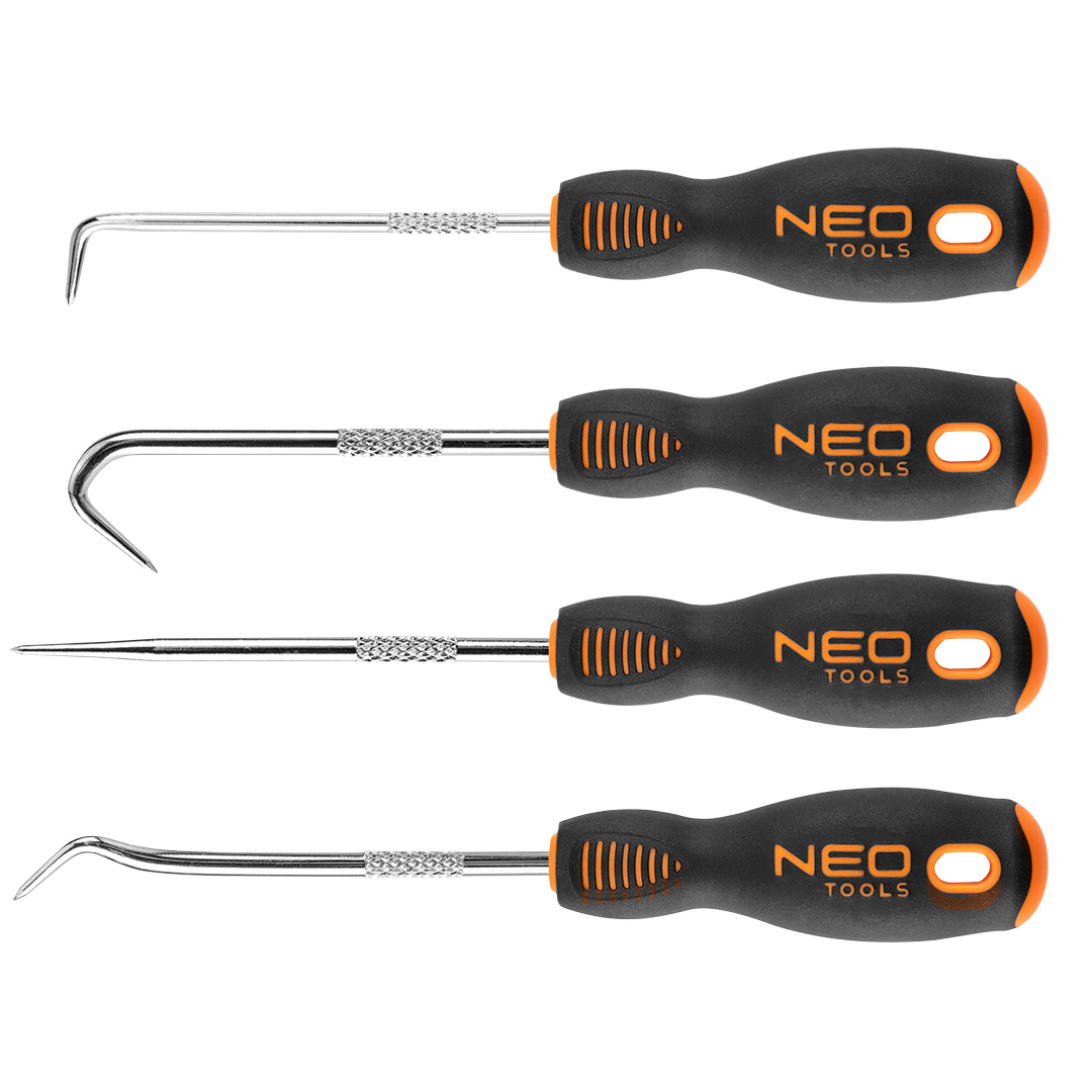 Haki techniczne NEO TOOLS 150 mm, zestaw 4 szt.