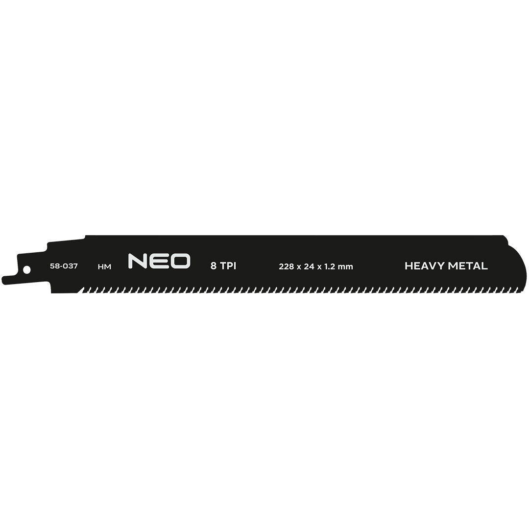 Brzeszczot do piły szablastej NEO TOOLS HM 228 x 24 x 1.2 mm 8TPI