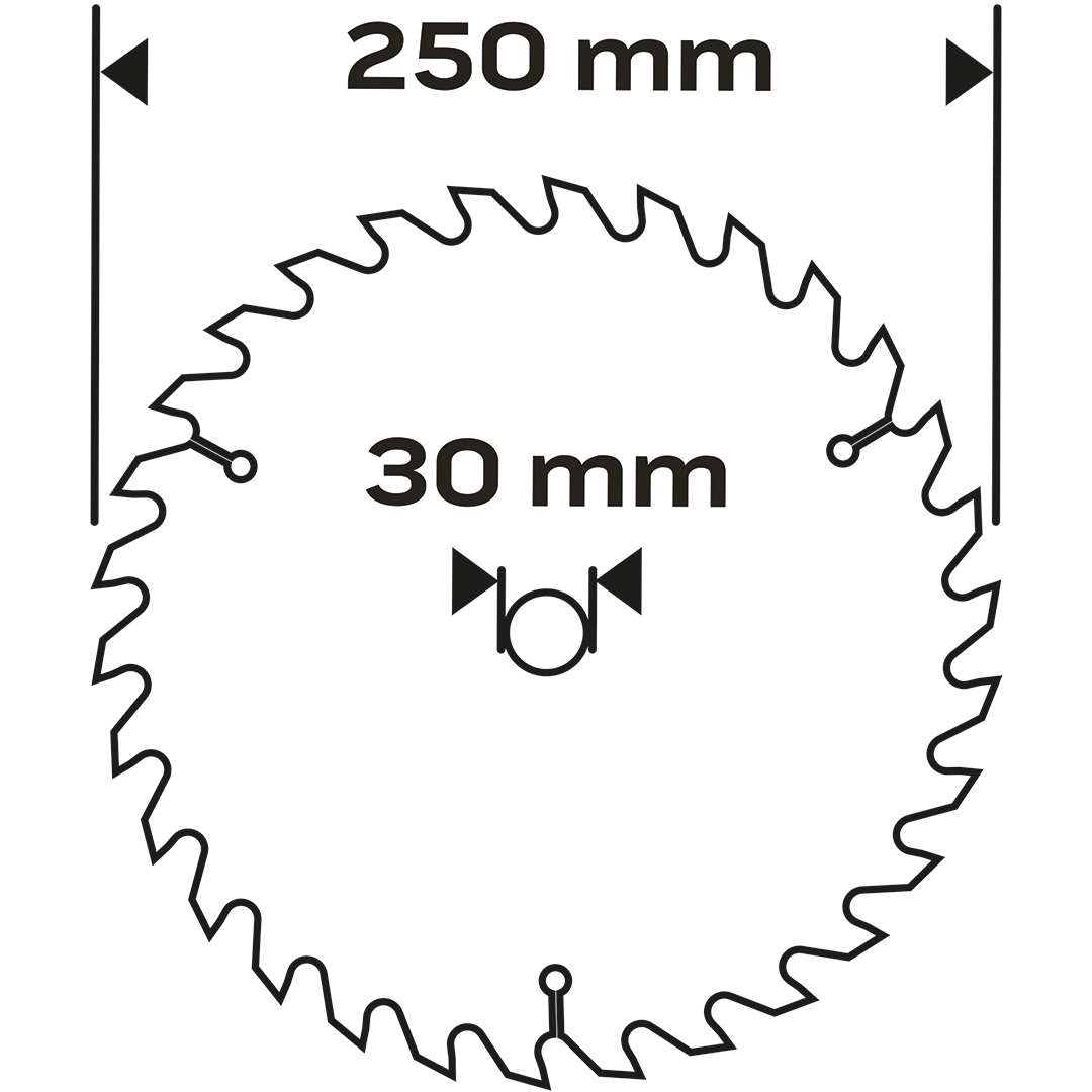 Tarcza do pilarki widiowa NEO TOOLS 250 x 30 mm 100 zębów do aluminium