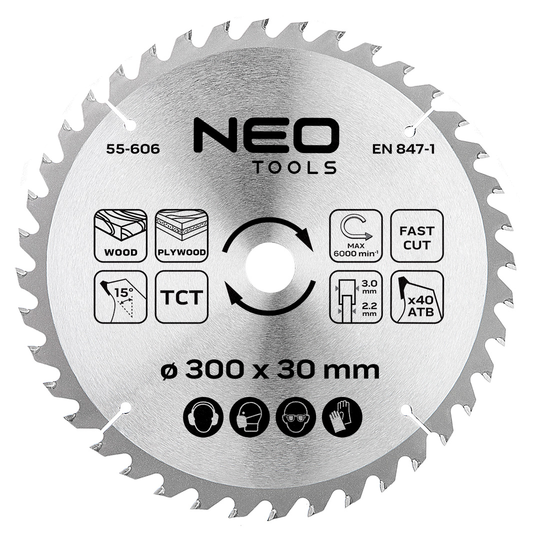 Tarcza do pilarki widiowa NEO TOOLS 300 x 30 mm 40 zębów