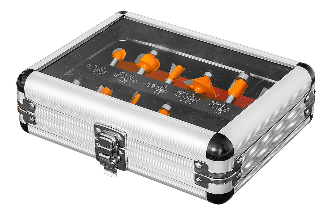 Frezy widiowe NEO TOOLS trzpień 8 mm zestaw 12 szt.