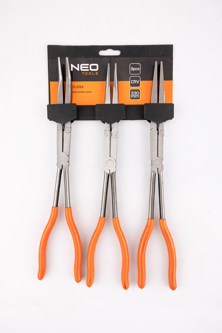 Szczypce z podwójnym przegubem  NEO TOOLS CRV zestaw 3 szt.