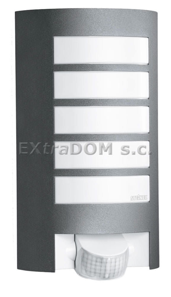 Lampa naścienna, oprawa aluminiowa z czujnikiem ruchu L 12 Steinel
