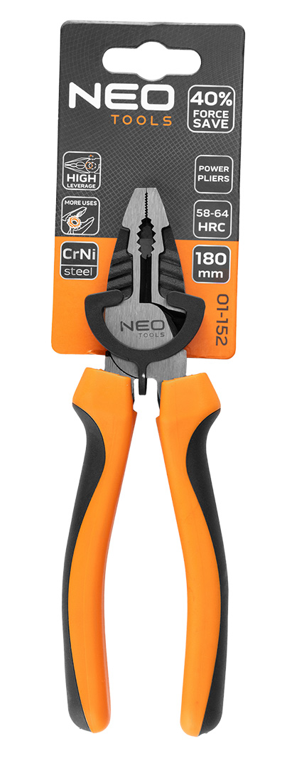 Szczypce uniwersalne NEO TOOLS 40% FS 180 mm kombinerki
