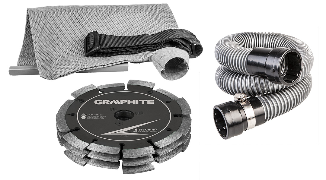 Bruzdownica GRAPHITE 2400W tarcza 150 x 22.2 mm walizka