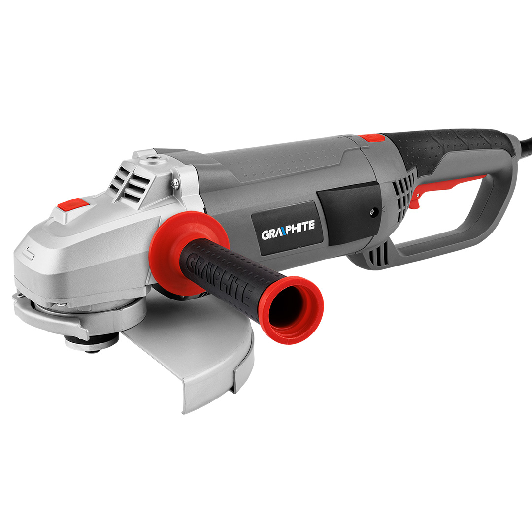 Szlifierka kątowa GRAPHITE 2600W, tarcza 230 x 22.2 mm, obroty 6500 min⁻¹