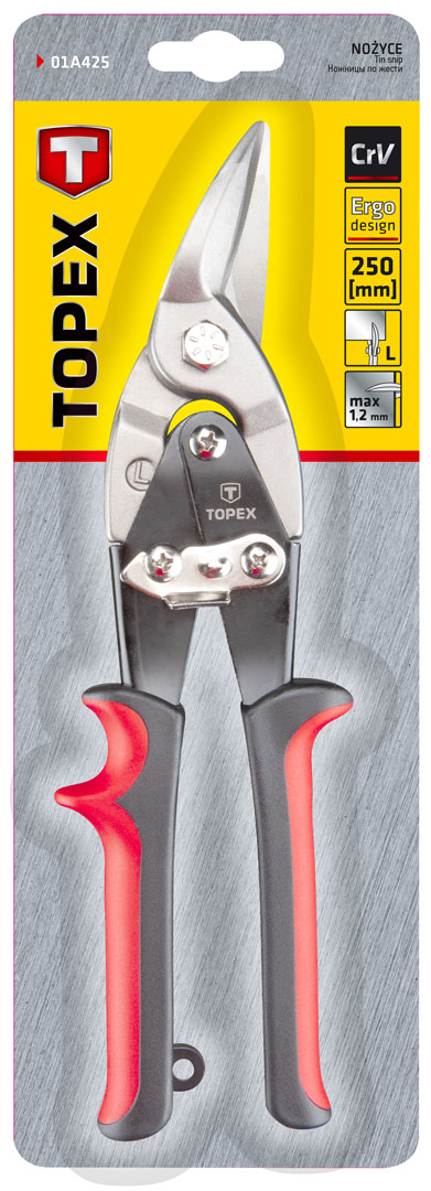 Nożyce do blachy 250 mm, lewe  TOPEX