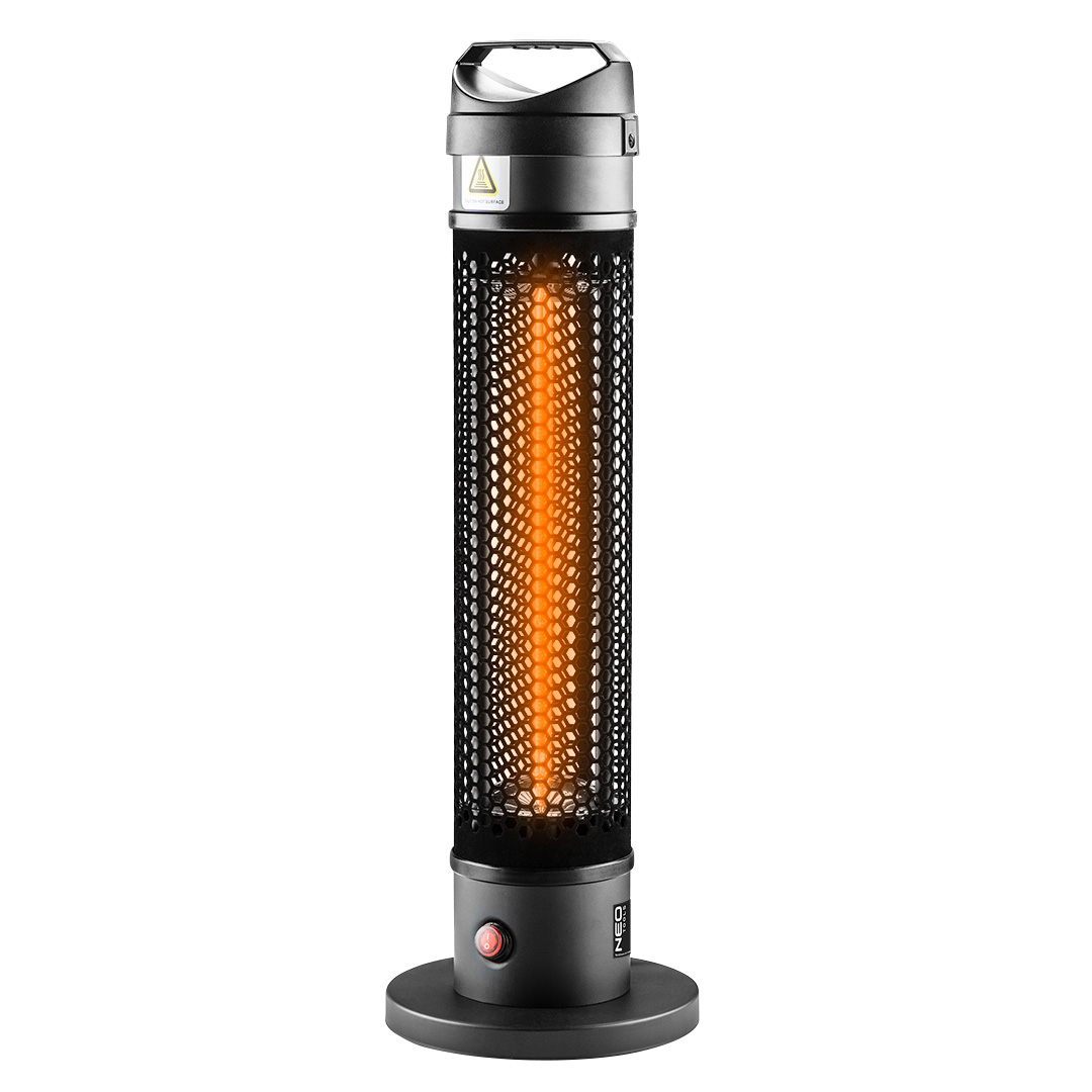 Promiennik stojący 1000W NEO TOOLS  IP44, element grzejny carbon fiber lamp