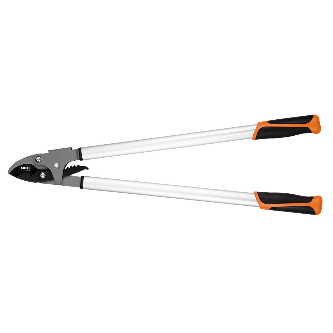 Sekator do gałęzi by-pass 765 mm NEO TOOLS zakres do 40 mm, przekładnia zwiększajaca siłe nacisku o 60%
