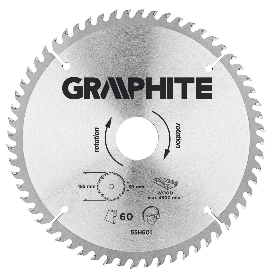 Tarcza do pilarki widiowa GRAPHITE 185 x 30 mm 60 zębów