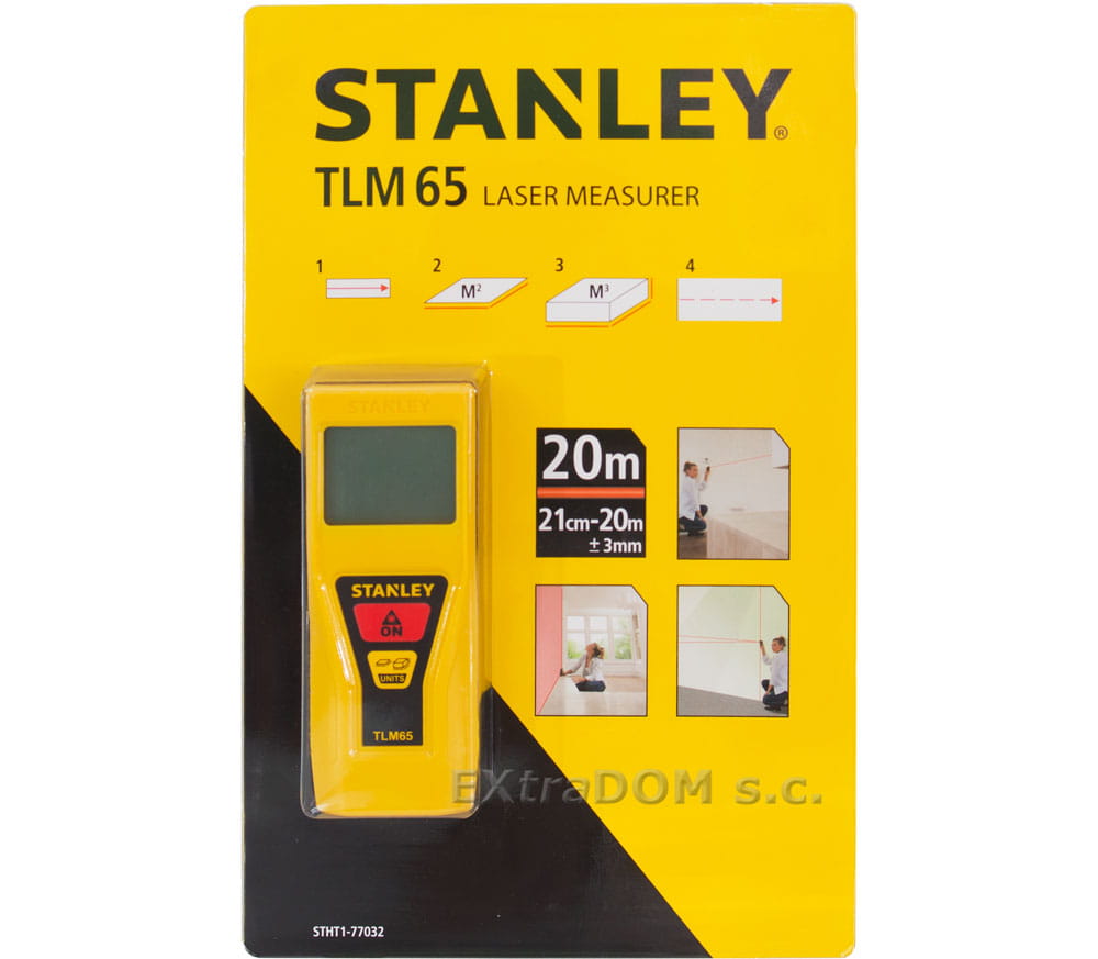 STANLEY Laserafstandsmeter - Voor doe-het-zelf gebruik - TLM65