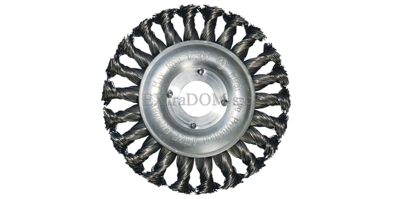 Szczotka tarczowa 125mm Abraboro drut splatany INOX